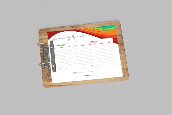 Planner Financeiro - Planner 2022 para Baixar e Imprimir - Layout Pride Rainbow Arco-Íris