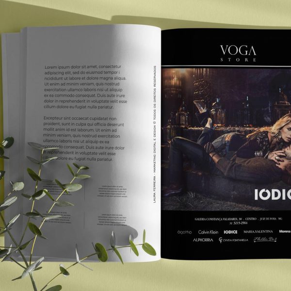 Anúncio de Revista - Loja Em Voga