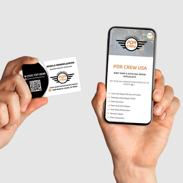 PDR Crew USA - Cartão Virtual + Cartão de Visitas Impresso