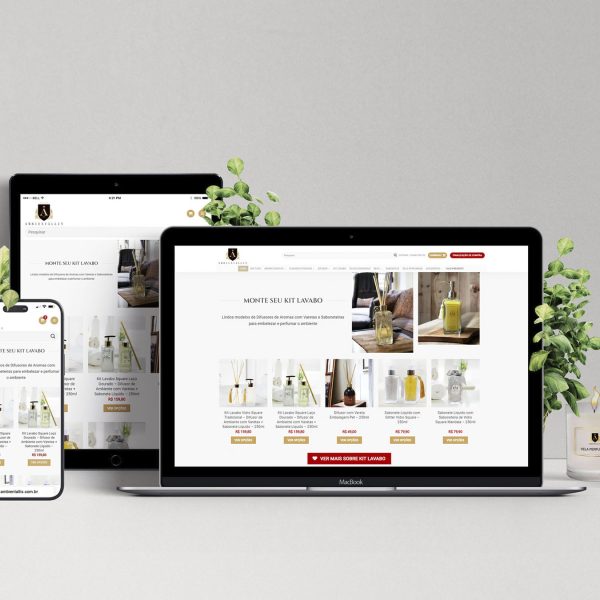 E-commerce / Loja Virtual Ambientallis Aromas - Site Responsivo (funciona em Desktop + Tablet + Smartphone)