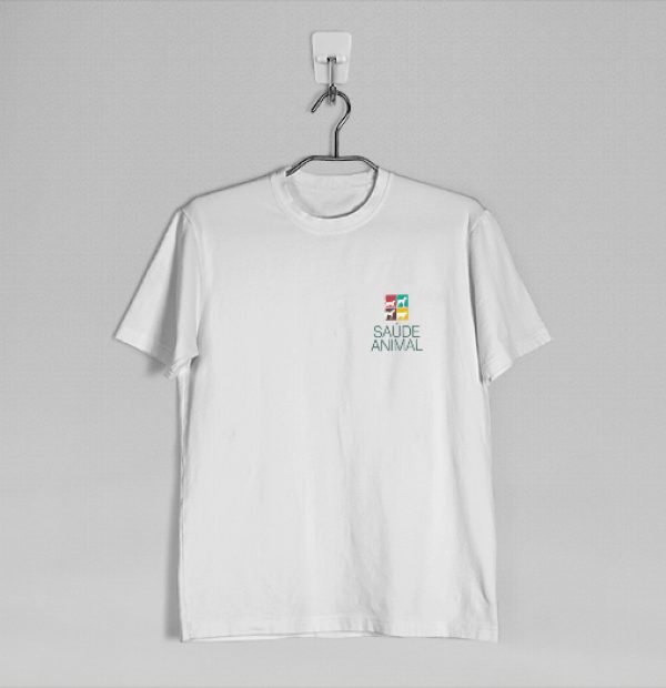 Saúde Animal (clínica veterinária) - Logotipo aplicado em camisa